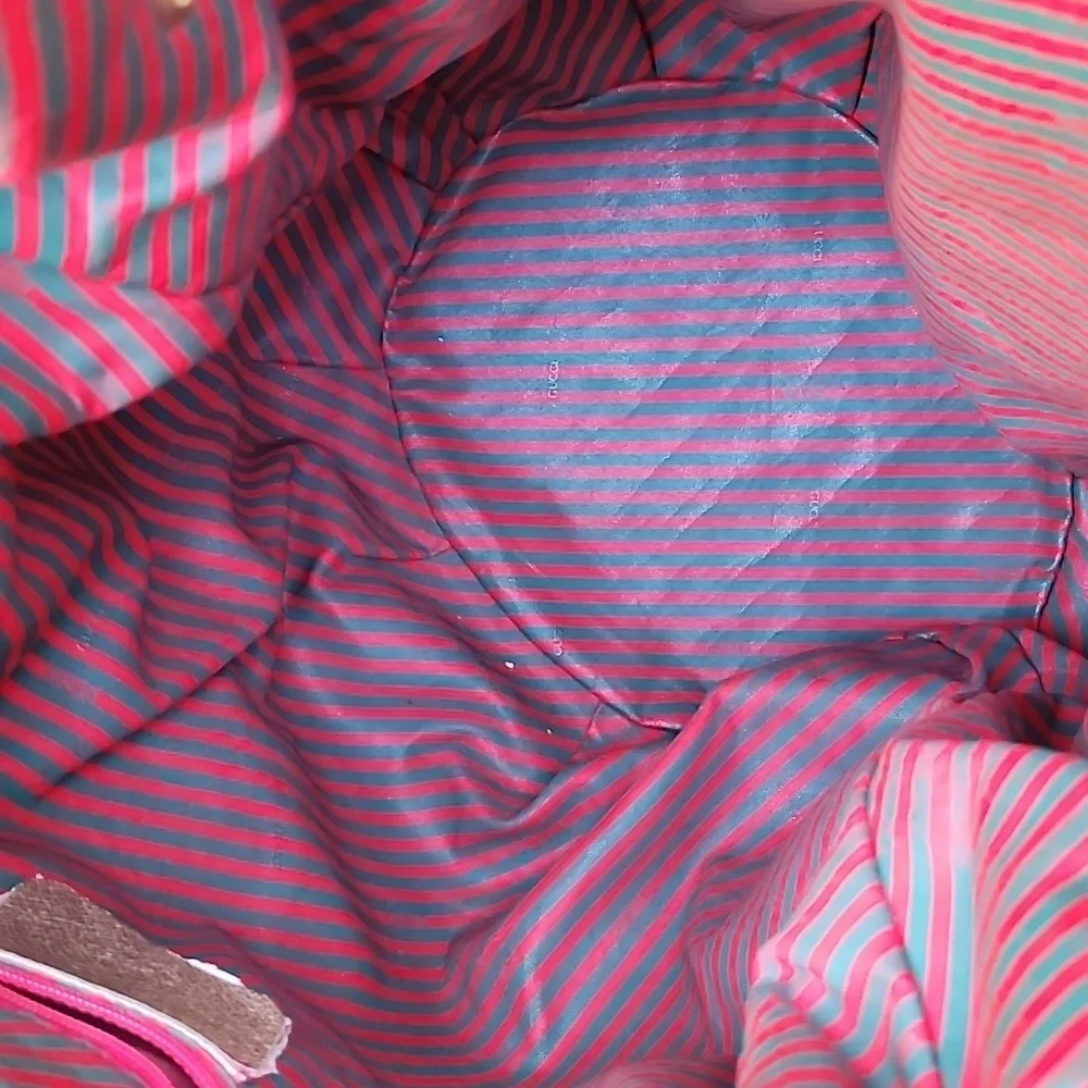 Gucci Red and Green Striped Vintage Women's Bucket Bag - Picture 12 of 16